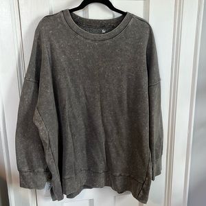 So XXL gray oversized long sweatshirt like new